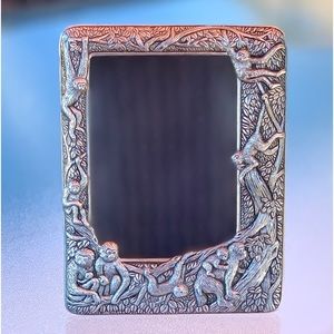 Arthur Court Monkey-Theme Cast Aluminum 5"x7" Picture Frame, Style No. 30-116